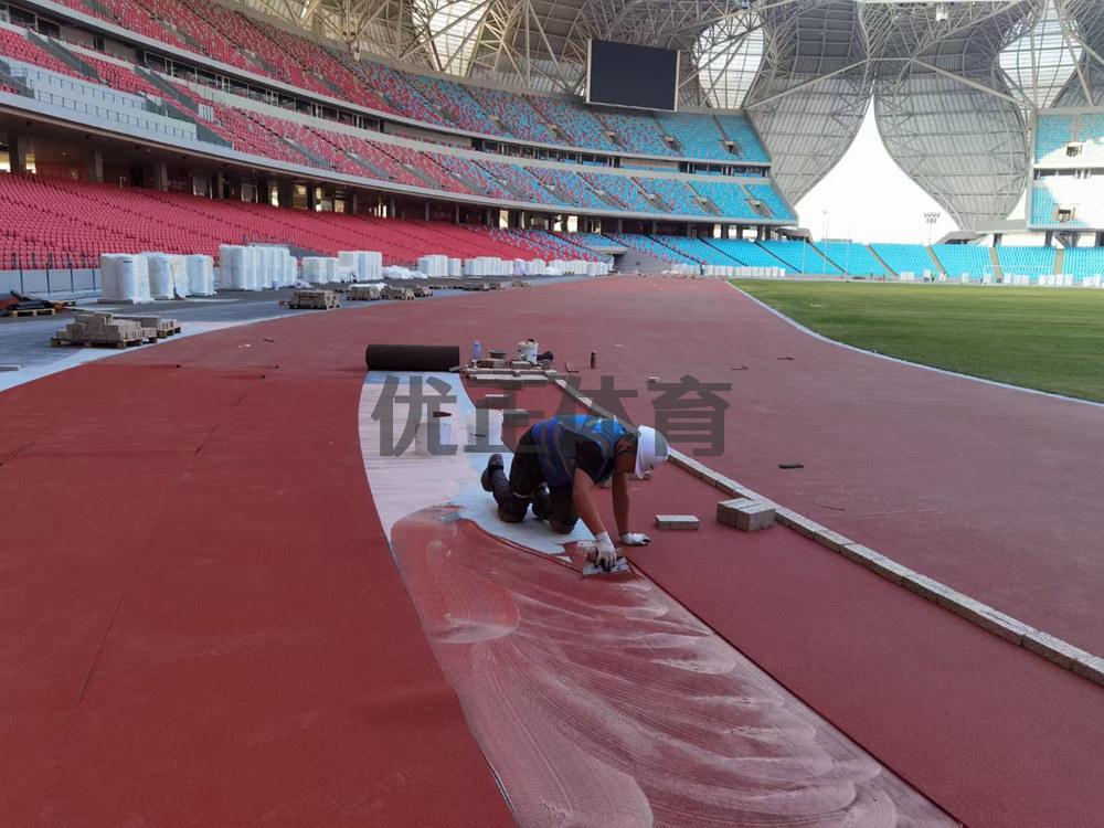 三亚预制型橡胶跑道每平方米的价格